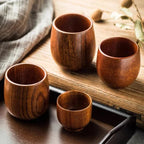 Vintage Wood Cups - House Of Avana