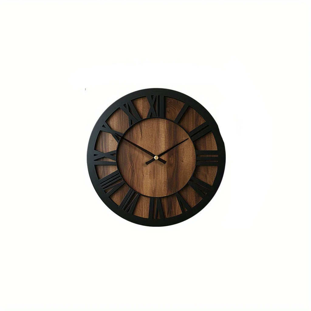 Vintage Wooden Wall Clock - Silent, Battery Operated, Decorative Roman Numerals for Home, Kitchen, Living Room, Bedroom, Office - 14/16/18 inch Options, Charming Home Decor|Artistic Wall Clock|Wooden Wall Clock, Wall Clock Li House Of Avana