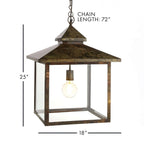Vintage Farmhouse Hanging Lantern Light Vintage Shopper