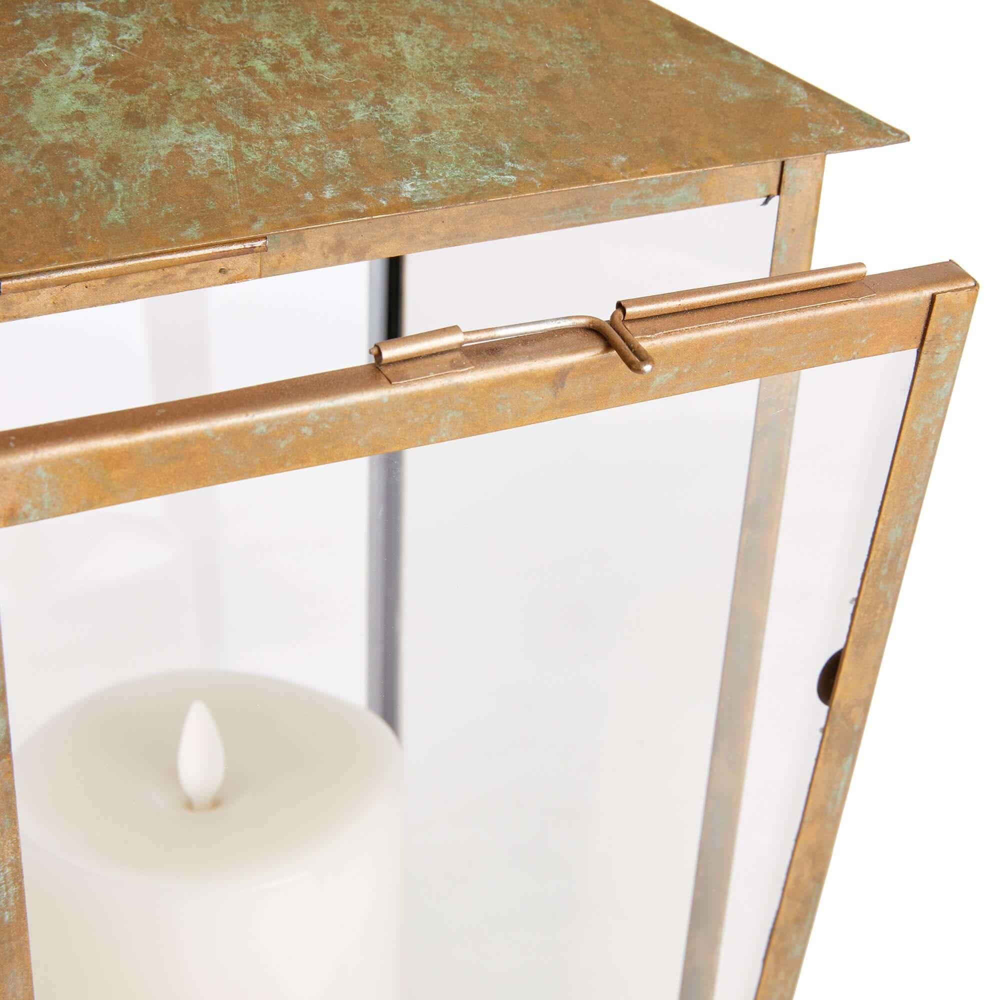 Vintage Pagoda-Top Large Metal Lantern Vintage Shopper