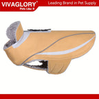VIVAGLORY Dog Coat For Winter Dog Jacket With Harness Hole, Fleece Dog Vest For Cold Weather Dog Fleece Coat With , Warm Dog Parka Puppy Coat For Snow Puppy Jacket With Zipper, Reflective Dog Coat Dog Jacket For Hunting House Of Avana
