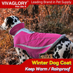 VIVAGLORY Dog Coat For Winter Dog Jacket With Harness Hole, Fleece Dog Vest For Cold Weather Dog Fleece Coat With , Warm Dog Parka Puppy Coat For Snow Puppy Jacket With Zipper, Reflective Dog Coat Dog Jacket For Hunting House Of Avana [[SKU:HOA-CRB-400]]