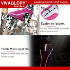 VIVAGLORY Dog Coat For Winter Dog Jacket With Harness Hole, Fleece Dog Vest For Cold Weather Dog Fleece Coat With , Warm Dog Parka Puppy Coat For Snow Puppy Jacket With Zipper, Reflective Dog Coat Dog Jacket For Hunting House Of Avana [[SKU:HOA-CRB-400]]