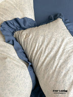 Vivienne Floral Double Gauze Bedding Set / Blue Ocean Ever Lasting