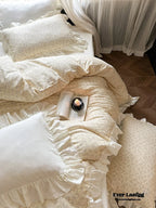 Vivienne Floral Double Gauze Bedding Set / Blue Ocean Ever Lasting