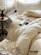 Vivienne Floral Double Gauze Bedding Set / Blue Ocean Ever Lasting
