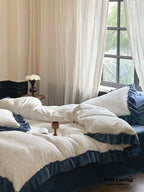 Vivienne Floral Double Gauze Bedding Set / Maroon Red Ever Lasting