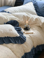 Vivienne Floral Double Gauze Bedding Set / Maroon Red Ever Lasting