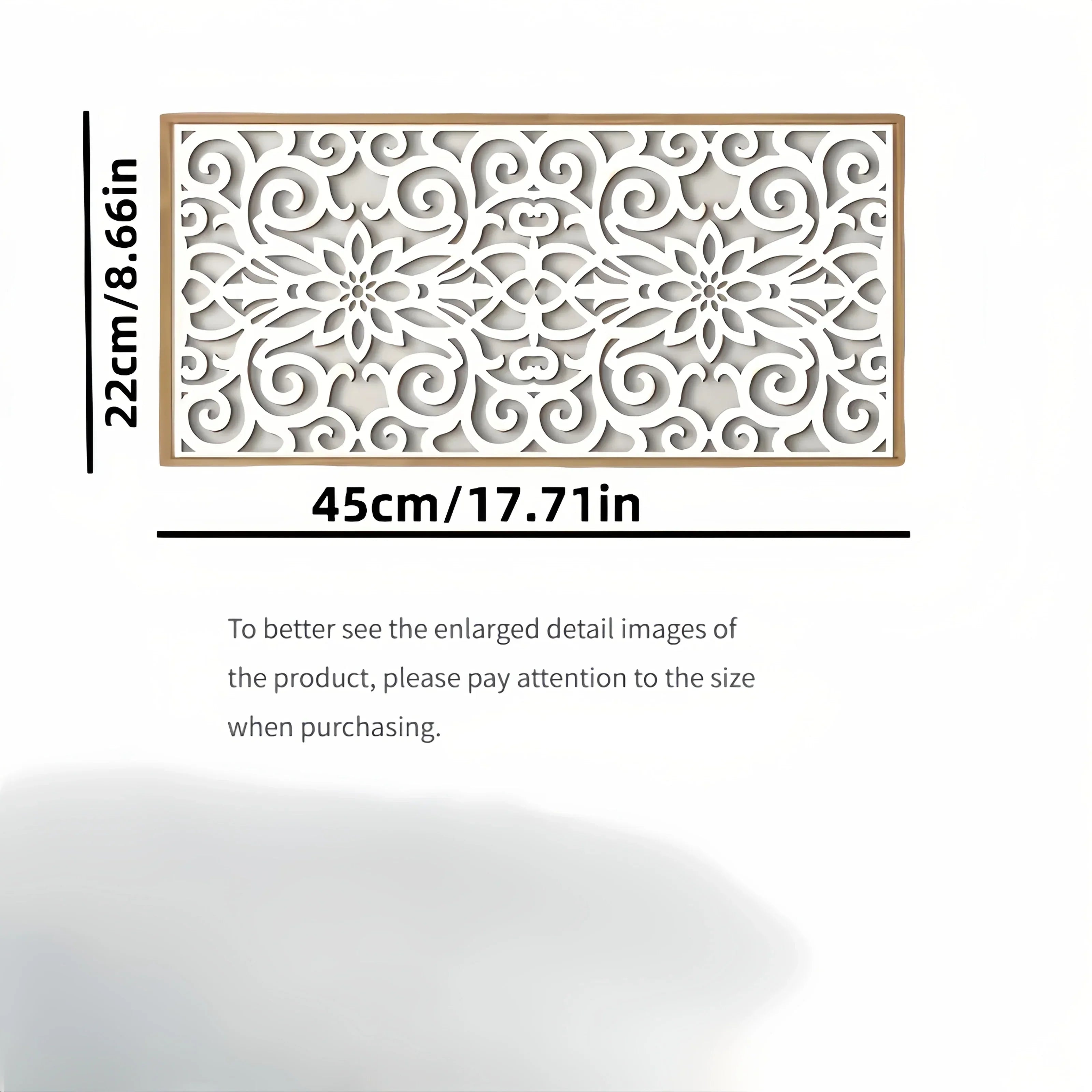 Wall Art - Geometric White Large, lifestyle image - House Of Avana