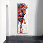 Wall Art - Canvas Horse Picture, back view - House Of Avana