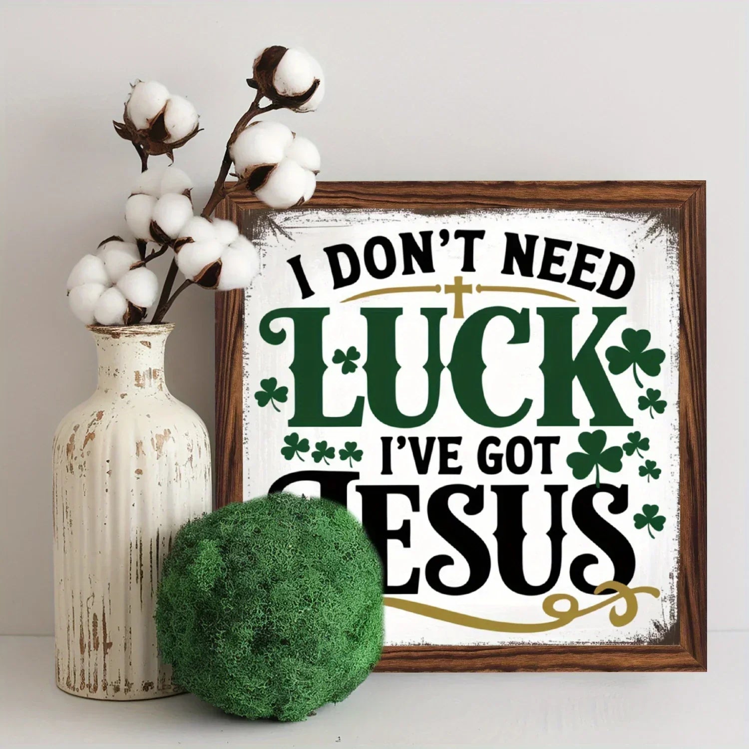 Wall Art - Inspirational Wooden 8x8 Inch