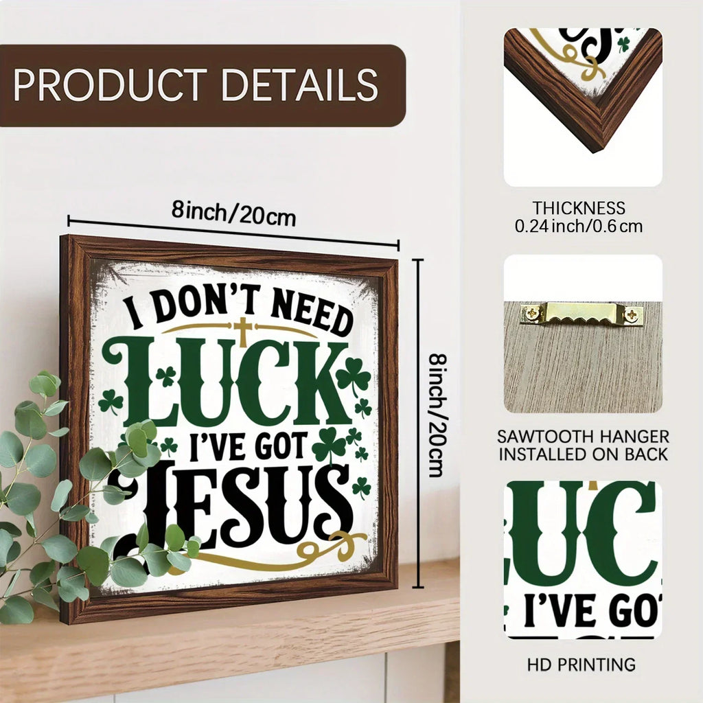 Wall Art - Inspirational Wooden 8x8 Inch