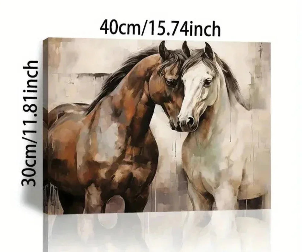 Wall Art - Majestic Horse Canvas Large, angled view - House Of Avana