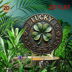 Wall Art - Vintage Metal Lucky Clover