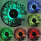 Wall Clock - Silent Black, angled view - House Of Avana