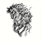 Wall Decor - Elegant Line Art Black, side view - House Of Avana