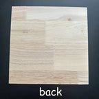 Wall Decor - Wooden Large Square, side view - House Of Avana