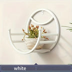 , Wall Hanging Flower Shelf Living Room Balcony Iron Art Free Punching Green Pot Succulent Pot Plant Flower Shelf Household Storage House Of Avana