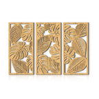 Wall Pediment - Nordic Light Wood, angled view - House Of Avana
