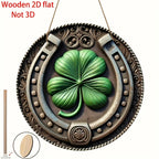 Wall Sign - Retro Wooden Green
