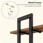 Rustic Style Floating Shelves Set of 2 - Manufactured Wood Wall Hanging Storage - 2-Tier Wall Mounted Shelves for Living Room, Bedroom, Bathroom, Kitchen - Unfinished Decorative Shelf without Electricity House Of Avana