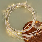 6ft Pre-Lit Birch Garland with 48 Warm White LEDs - Battery- Indoor/Outdoor Christmas Decoration with Remote Control & Timer, Realistic Branches with Fake Snow & Leaves, Durable Plastic for Fireplace Mantel, Table Centerpiece House Of Avana