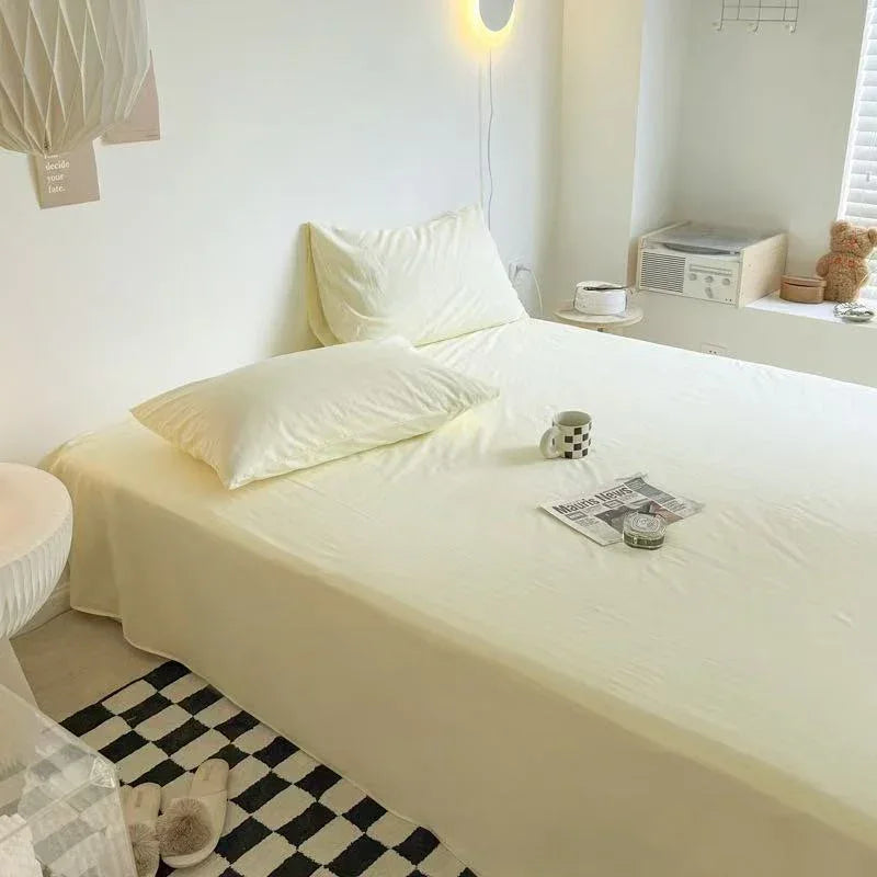 Washed Cotton Bed Sheets (15 Colors) Ever Lasting