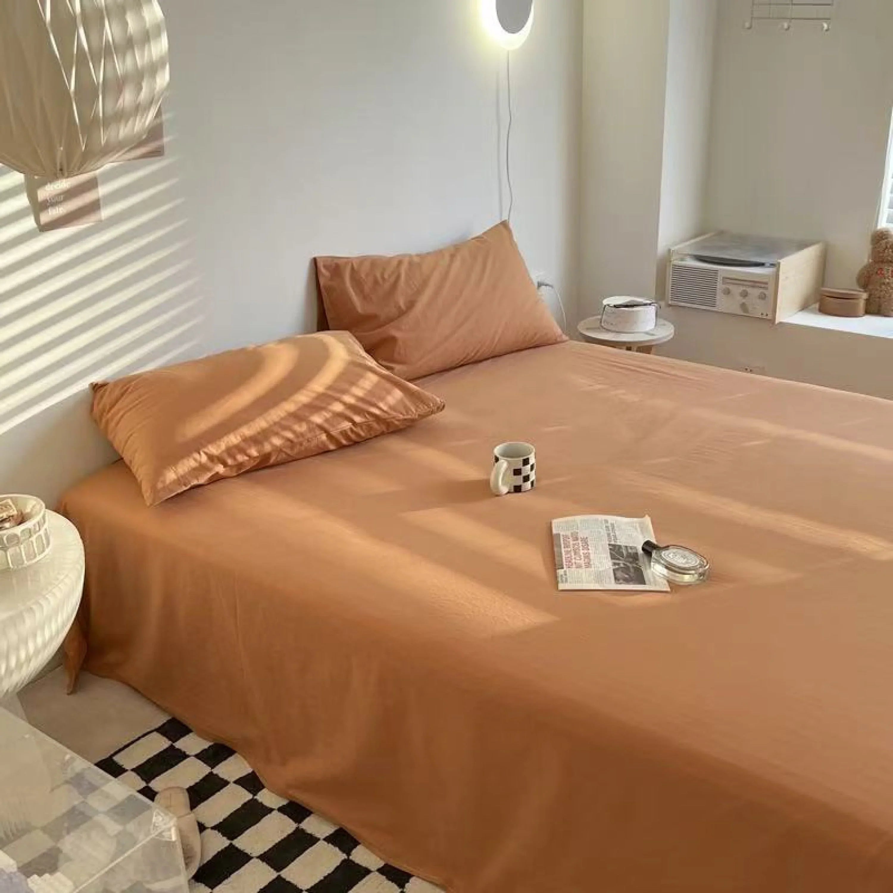 Washed Cotton Bed Sheets (15 Colors) Ever Lasting