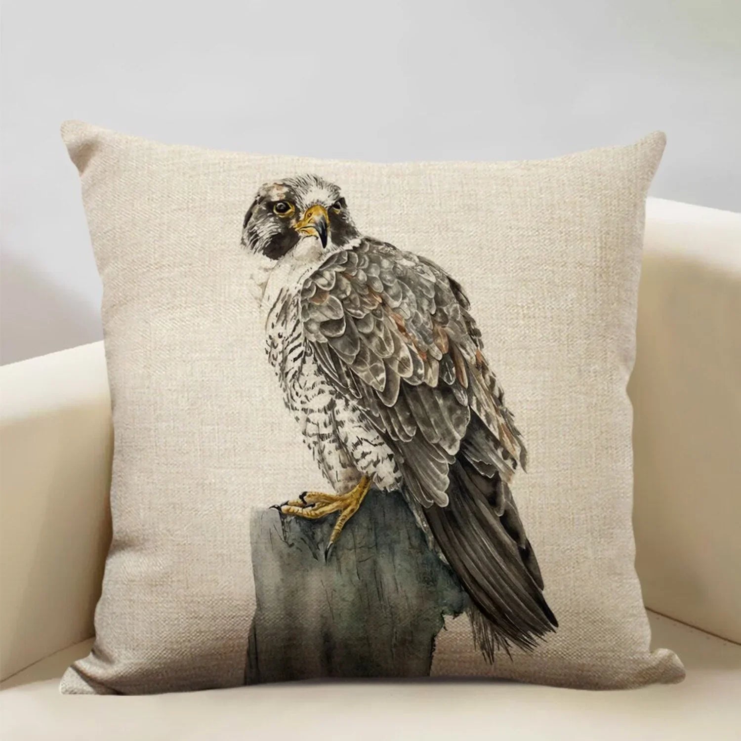 Watercolor Owl Print Cushion Cover - House Of Avana