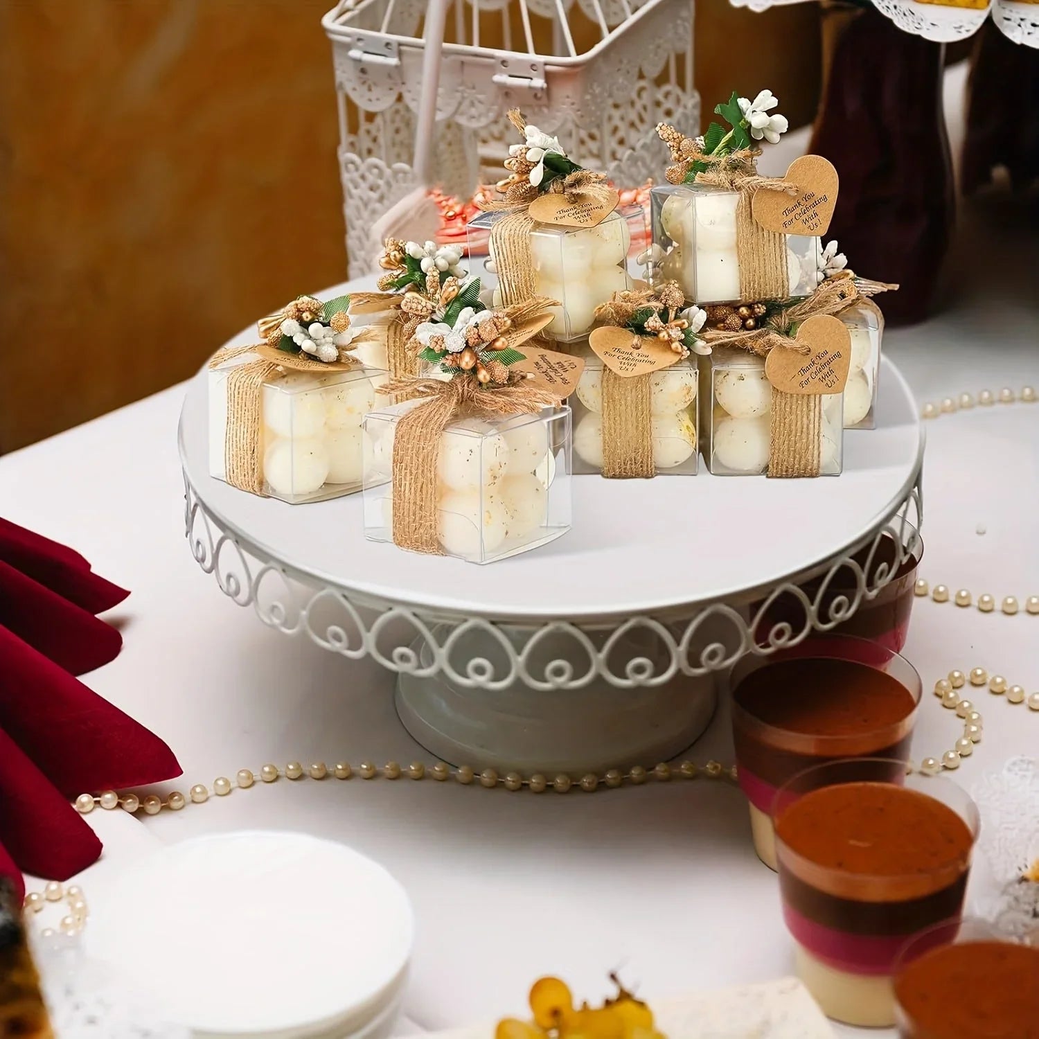 Wax Mini Bubble Candles, Sets, Small Layered, back view - House Of Avana
