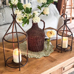 Vintage Inspired Open Cage Candle Lanterns, Set of Two Decor Steals