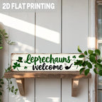 Welcome Sign - Rustic Metal Leprechaun Wall