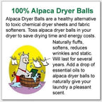 Wet Felted USA Alpaca Dryer Balls