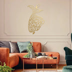 Whirling Dervish Metal Wall Art, Islamic Calligraphy Decor, Mevlana Rumi Inspired, Sufi Darwish Hanging, No Electricity Required, Non-Feather, Horizontal, Home & Ramadan Decoration, Spiritual Muslim Gift House Of Avana