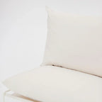 Garden Chair, Single Garden Chair, Aluminium Frame, White Cushions House Of Avana