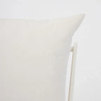 Garden Chair, Single Garden Chair, Aluminium Frame, White Cushions House Of Avana