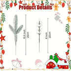 Artificial Berries and Cedar Branches in White Frost Color - House Of Avana