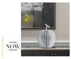 White & Black Apple Pear Statue - Abstract Fruit Decor - House Of Avana