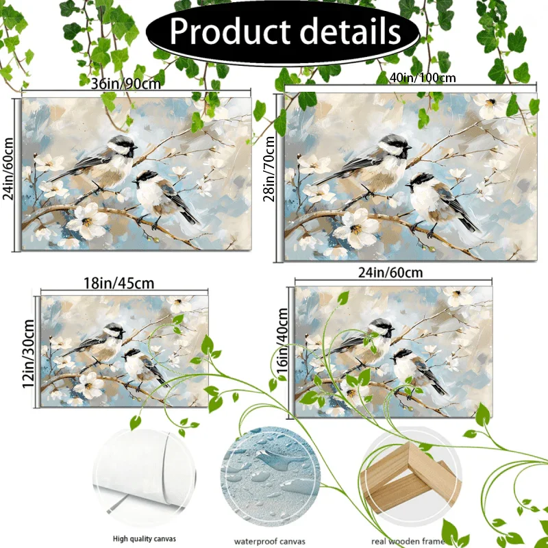 Wooden Framed Canvas Painting Artwork Very Suitable for Office Corridor Home Living Room Decoration... - House Of Avana