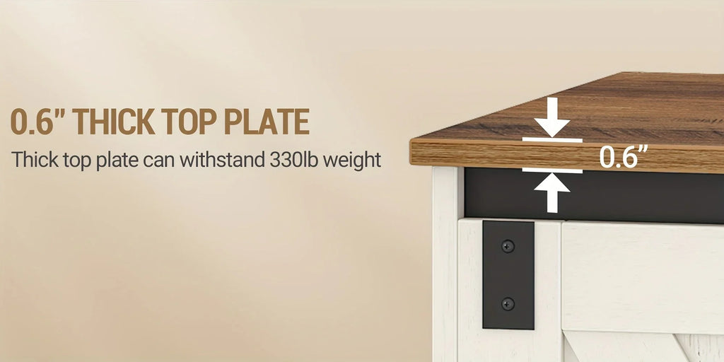 59" Storage Chest, Extra Large Storage Trunk with Safety Hinges, Farmhouse Wooden Box Bench, Lift-top... - House Of Avana