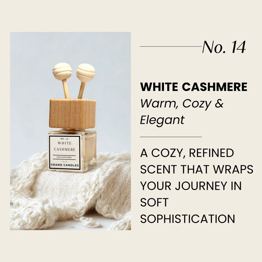 White Cashmere Car Diffuser Grand Candles LLC