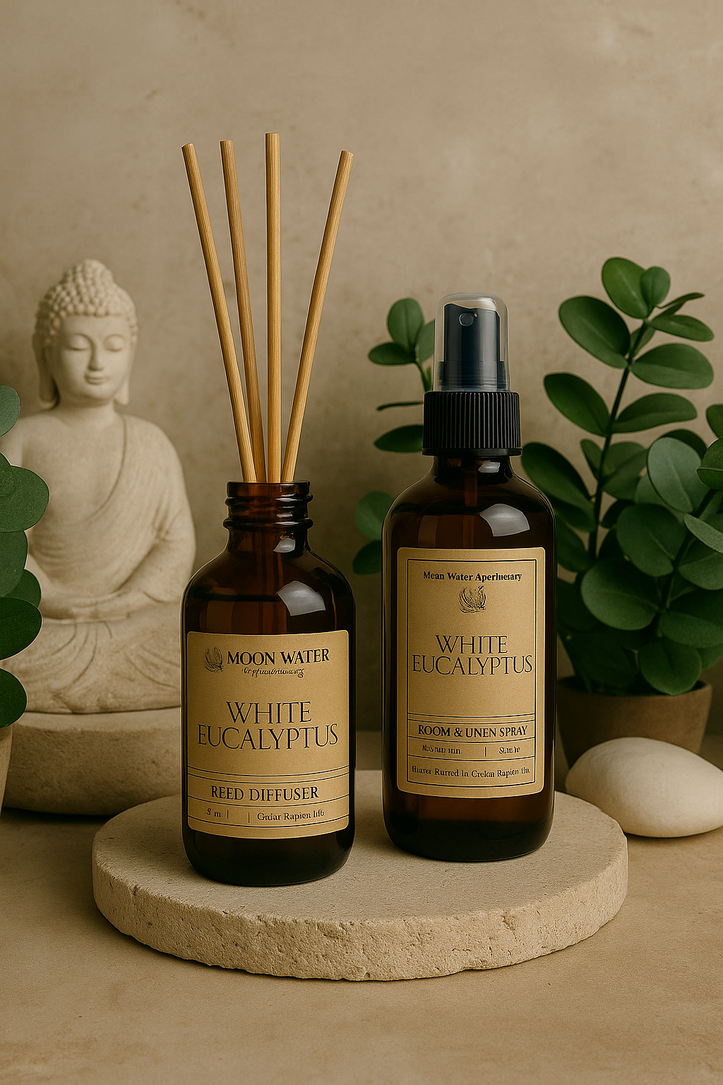 White Eucalyptus -  ROOM & LINEN SPRAY, Fresh Clean Aromatherapy Scent Moon Water Apothecary