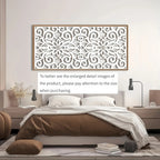 Wall Art - Geometric White Large, angled view - House Of Avana