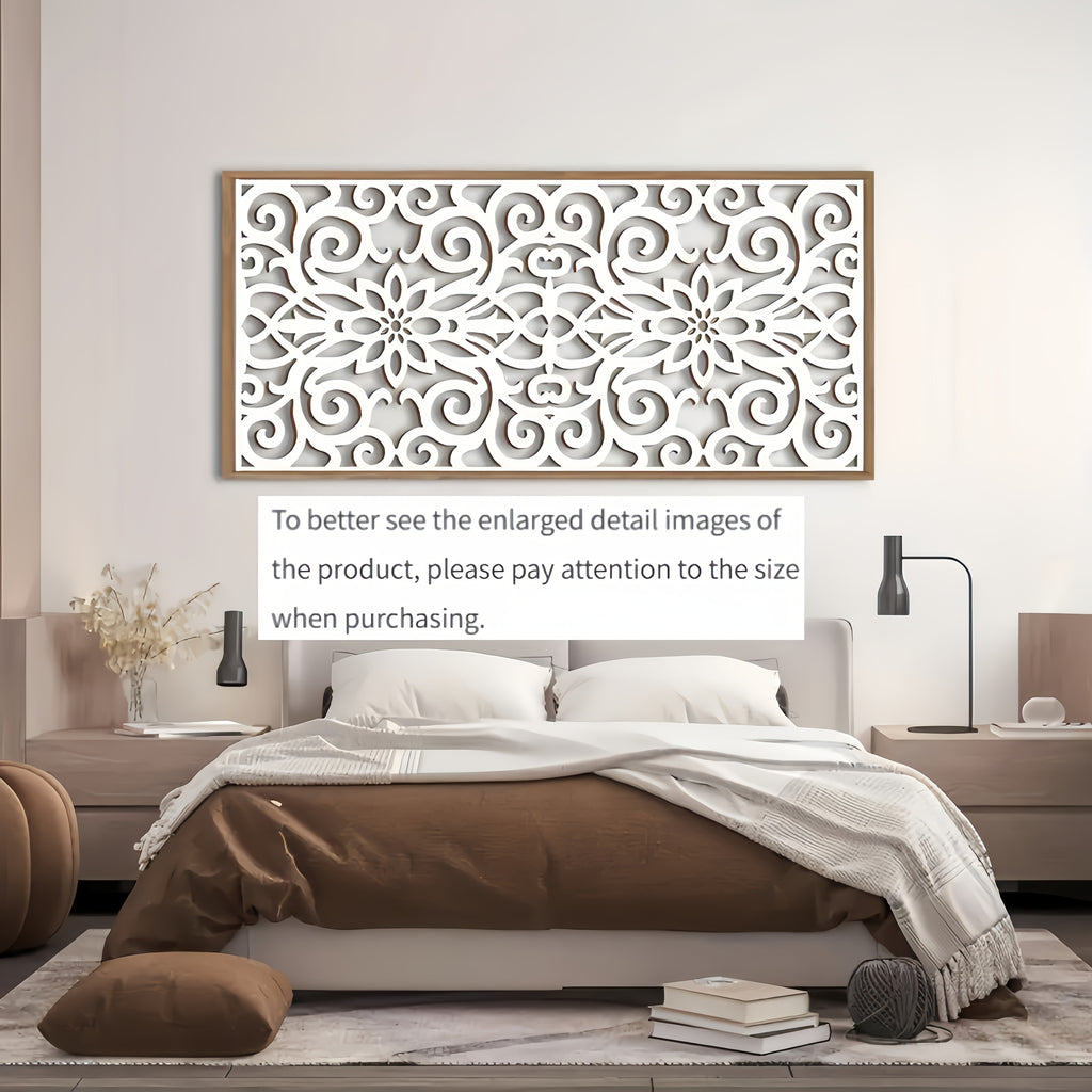 Wall Art - Geometric White Large, detail shot - House Of Avana