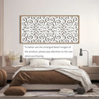 Wall Art - Geometric White Large, detail shot - House Of Avana