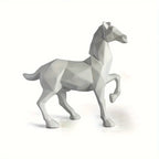 White Horse Pattern Artwork Ornament, Meaning to Win Instant Success - House Of Avana