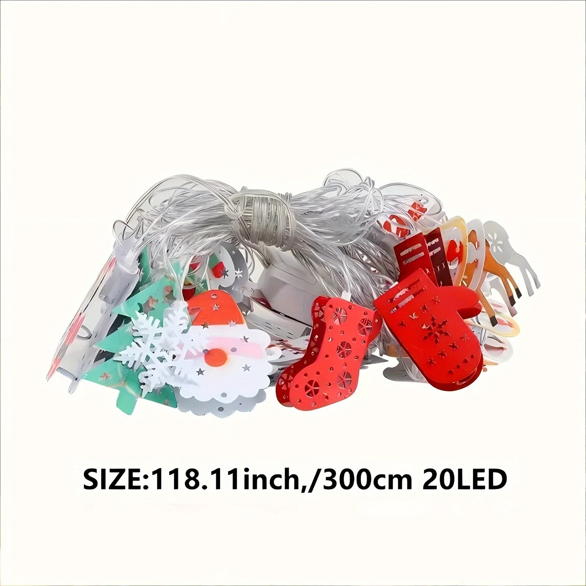 Cast Iron Christmas Garland Led Warm White Lights - House Of Avana