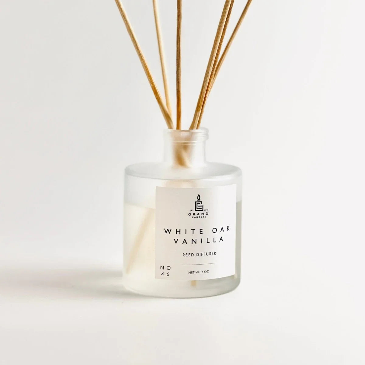 White Oak Vanilla Reed Diffuser Grand Candles LLC
