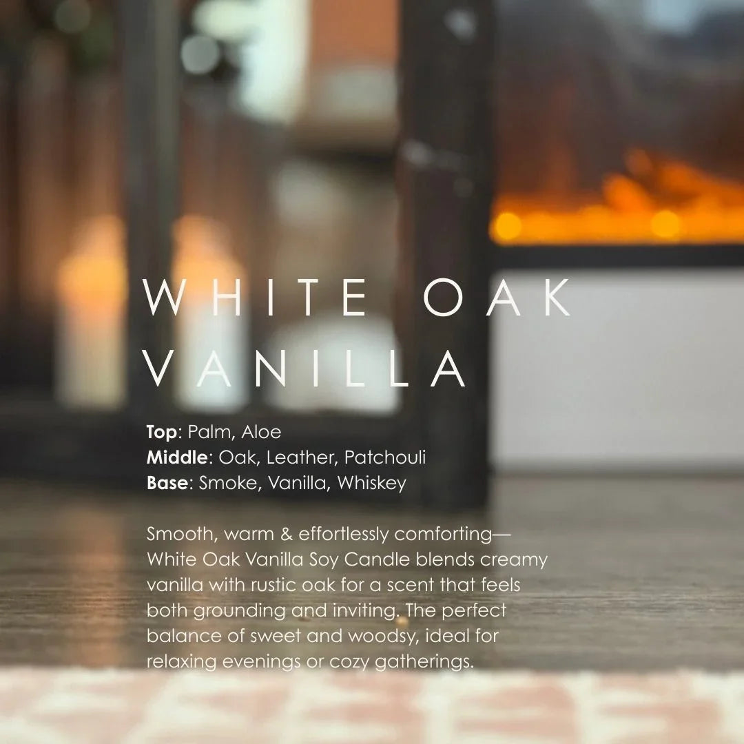 White Oak Vanilla Reed Diffuser Grand Candles LLC