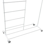 White Rolling Multi Use Laundry Clothes Drying Rack